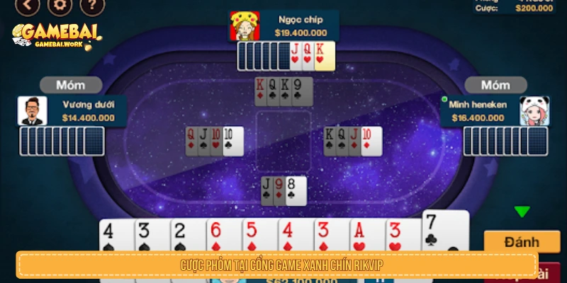 Cược phỏm tại cổng game xanh chín RIKVIP 