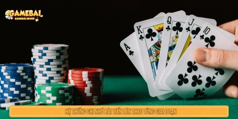 Hệ thống ghi nhớ bài tiến lên theo từng giai đoạn