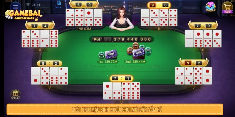 Luật chơi mậu binh người chơi mới cần nắm rõ